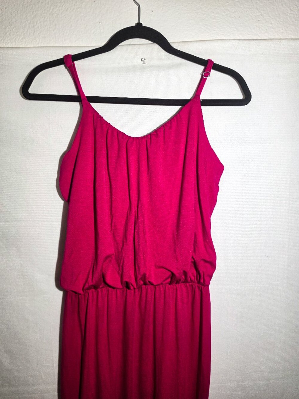 Long Pink S-Twelve Maxi Dress Large Spaghetti strap summer boho